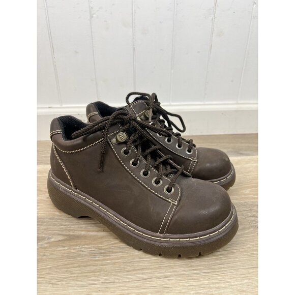 No Boundaries Booties Womens 7.5 Platform Grunge Chunky Lug Sole 90's Y2K Meg - Picture 1 of 8